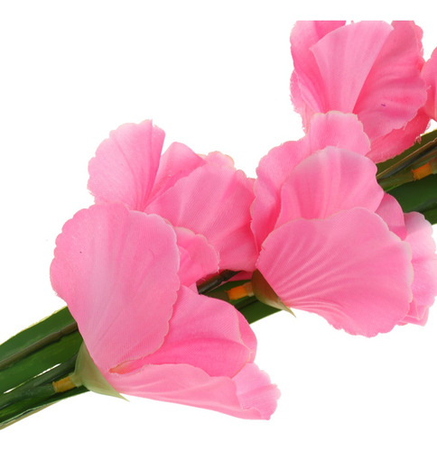 3 Ramo De Flores Y Plantas Artificiales De Gladiolo