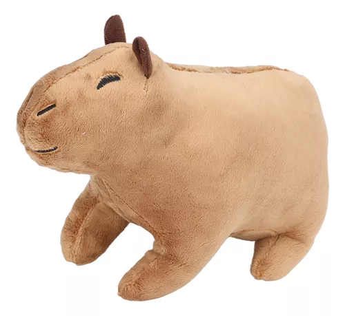 Um personagem de desenho animado de capivara com fundo branco