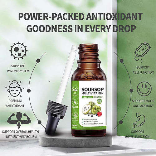 Multivitamínico Líquido Con Extracto De Hoja De Graviola Y G