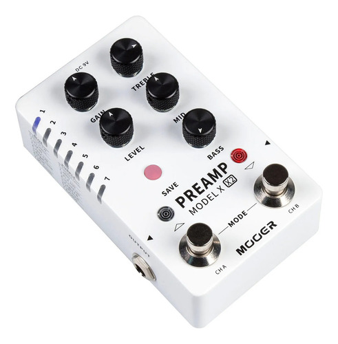 Pedal Mooer Preamp Model X2 Cor Branco