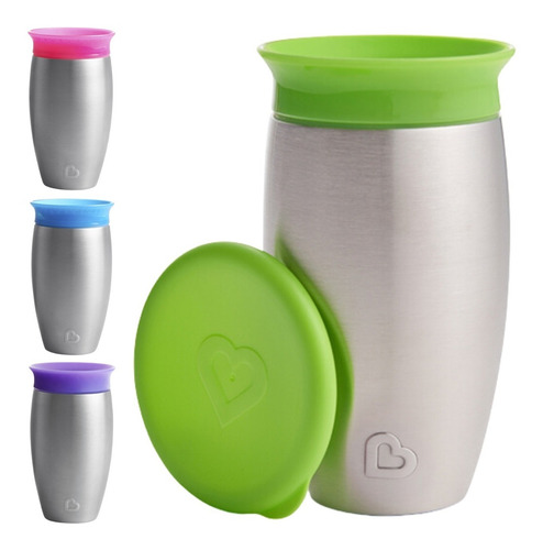 Imagem 1 de 6 de Copo 360 Munchkin Térmico Inox Miracle Cup +12m Envio 24h