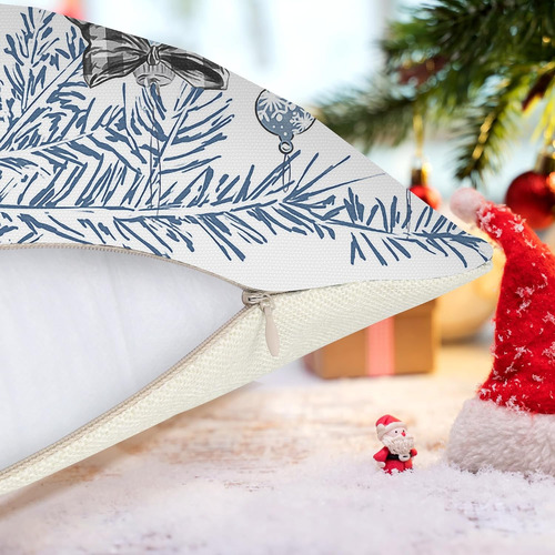 Juego De 4 Fundas De Almohada De Navidad Para...