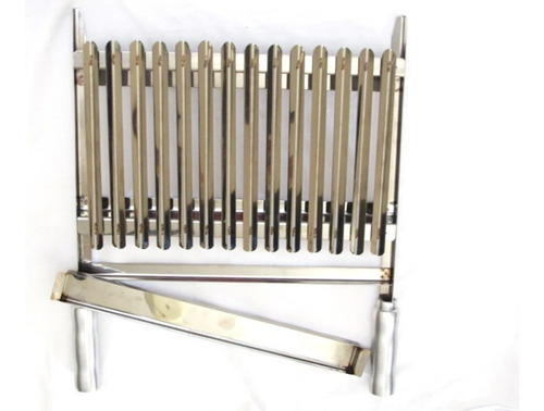 Grelha Argentina Parrilha Inox (40x45) Para Churrasqueira