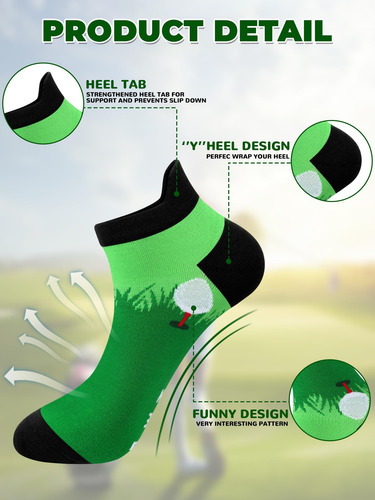 Calcetines De Golf Hombres Atléticos Tobilleros 10 Pares Mmg