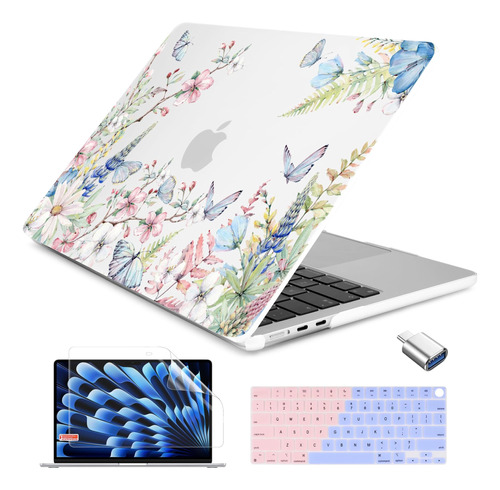 Funda Batianda Para Macbook Air 13 M2 + C/teclado Wildflow