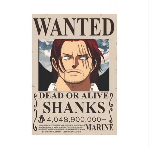One Piece 4 Posters Recompensas Emperadores Del Mar Yonkou