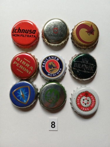 Lote Nº 8  Chapitas Tapitas De Cerveza  Importadas