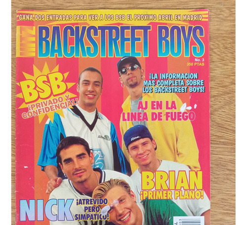 Revista Hitz Nº3 Backstreet Boys Incluye Posters Completa