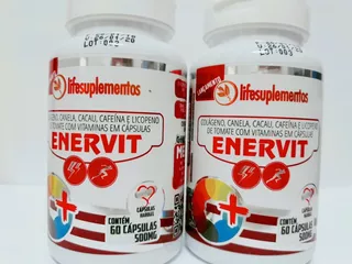 2 Enervit 60cap Colageno  Licopeno Vitaminas A C E K