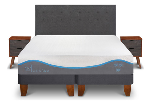 Cama Europea Alaska King + Set Eufrates