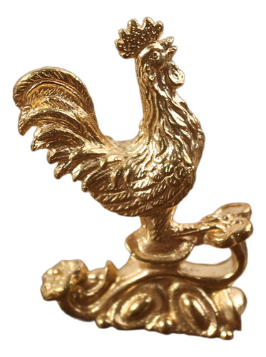 5 Estatuilla De Pollo, Escultura De Gallo, Estatua De Oro