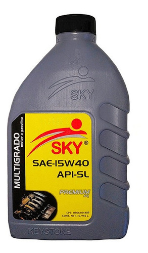 Aceite Sky 15w40sl Premiun Ss Semi Sintetico