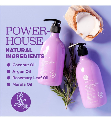 Conjunto De Shampoo E Condicionador Luseta Curly Hair Com Ól