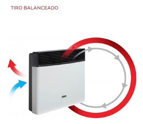 Imagen 3 de 6 de Calefactor A Gas Longvie Tiro Balanceado Eba5s 5000kcal Pce