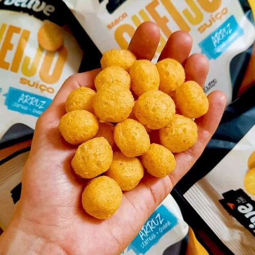Kit 10 Salgadinho Snack Queijo Suíço Sem Glúten Belive 35g