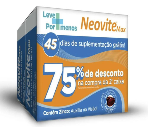 Kit Neovita Max Com 2 Promopaks De 60 Cápsulas Cada Cada
