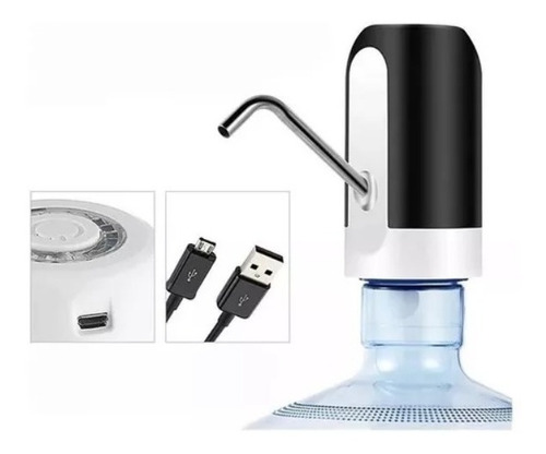 Bomba Dispensador Agua Electronico Recargable Usb Botellon