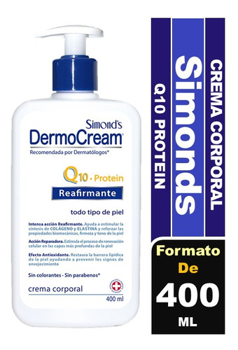 Simond's Dermo Cream Crema Corporal Q10 Protein 400 Ml