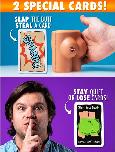 Juego De Cartas Bunch Of Butts: Juego Familiar Divertido Y Y