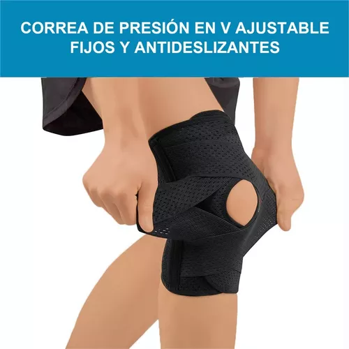 Rodillera profesional, ajustable con estabilizadores laterales, estabilidad  y apoyo para hombres y mujeres, artritis, desgarro de menisco, ligamento c