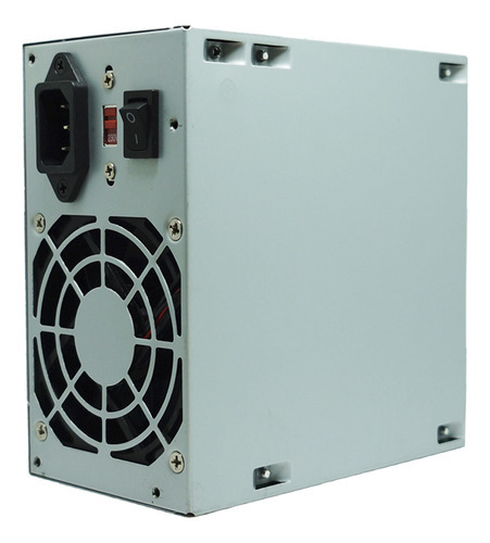 Kit 5 Fonte Pc Atx 200w Reais Real Silenciosa C/ Cabo 127/220V Cor Prata 127/220v