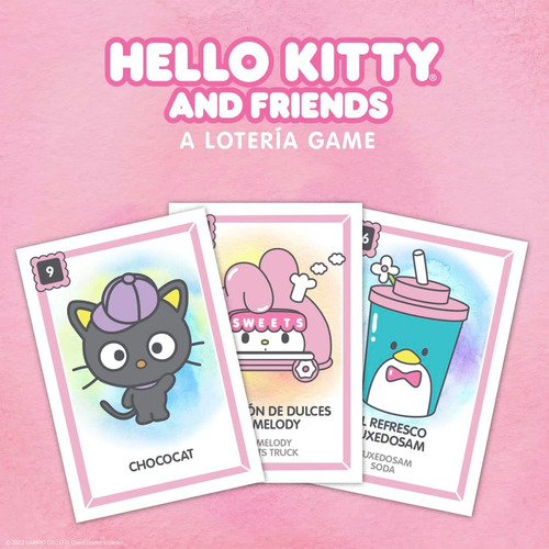 Juego De Lotería Hello Kitty: Estilo De Bingo Personalizado