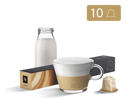 10 Cápsulas De Café Nespresso Originales Barista Chiaro