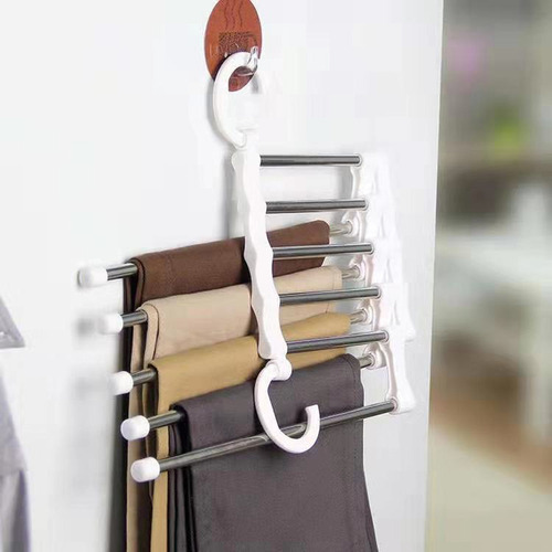 Perchero Plegable Retráctil Multifuncional Para Pantalones -