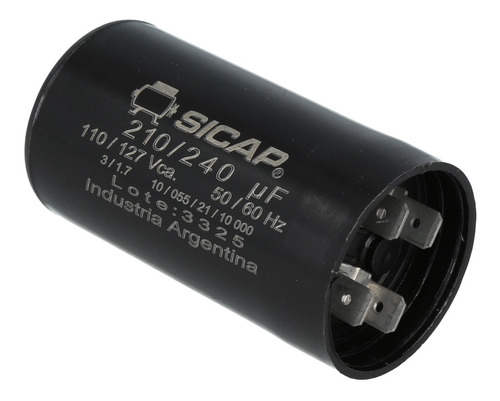 Capacitor De Arranque Motores 210/240 Mfd 110v 1/2hp