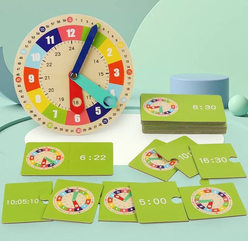 Método Montessori De Ensino Em Horas, Relógio Analógico