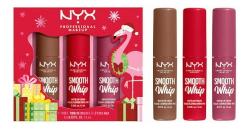 Nyx Professional Makeup, Smooth Whip Labiles Trio, Tono