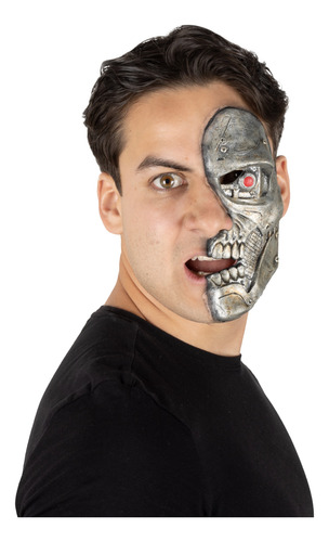 Aplicación Media Cara Zombie Cyborg