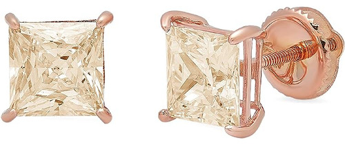 50 Ct Brilliant Princess Cut Solitaire Designer Morganite Ge