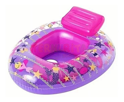 Bote Fondo Del Mar Inflable Infantil Pileta Colores Bestway 