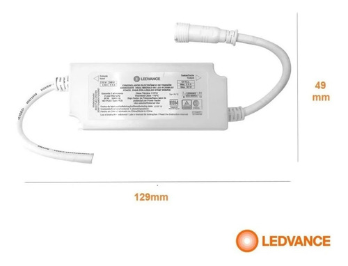 Driver Fita Led 60w Ip67 Eco Flex 12v 127/220V Osram Cor da luz Branco-frio 127/220V