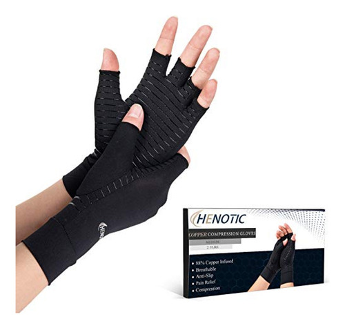 Guantes De Compresión Henotic 2 Pares De Guantes De Cobre Pa