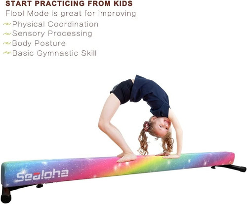 Viga De Equilibrio Ajustable Plegable 8ft Multicolor Sealoha