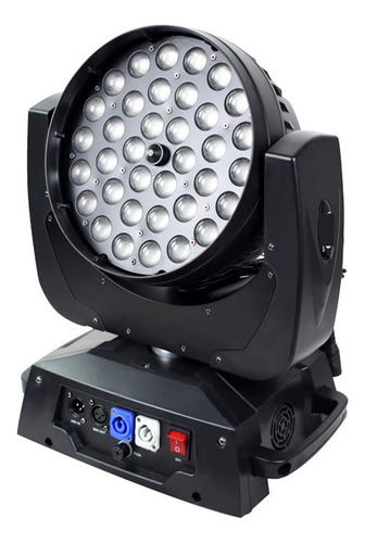 Luz Principal Móvel Com Zoom Led 36x10w Rgbwa+uv 4 Em 1