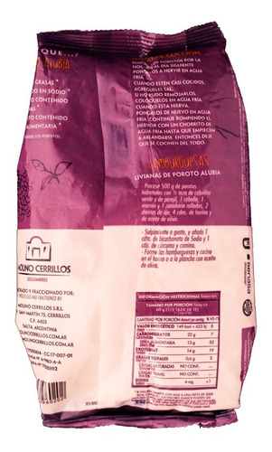 Imagen 2 de 5 de Porotos Alubia Blancos Molino Cerrillos Premium Paquete 500g