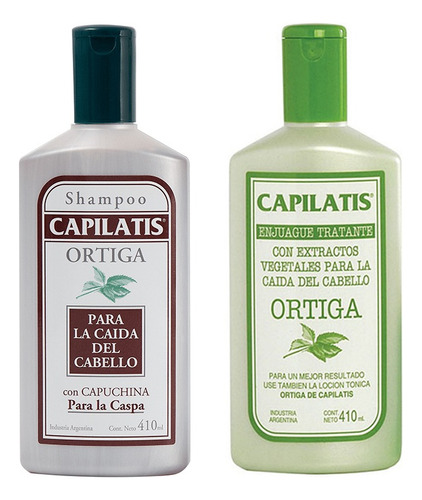 Kit Ortiga Capilatis Shampoo P/caspa + Enjuague Anticaida