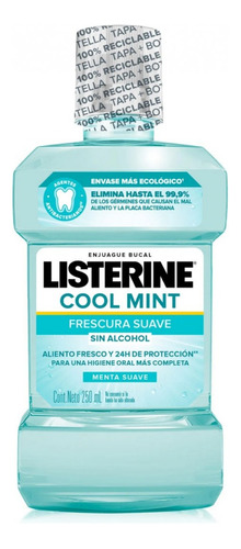 Listerine Fresh Burst Enjuague Bucal X 250ml Menta Suav 
