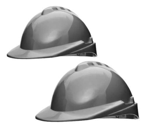 Casco De Seguridad Libus Milenium Class S/v Gris X 2 Libus