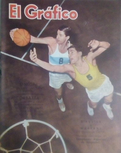 El Grafico 2258 Corbatta,onega,tapa Campeonato Arg.basquet