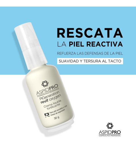 Imagen 4 de 4 de Aspidpro Revif Oxygen Crema Fortificante Cuperosis