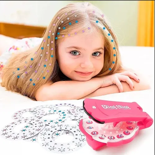 Kit para máquina encoladora de pelo con diamantes de imitación, accesorio para blogueros