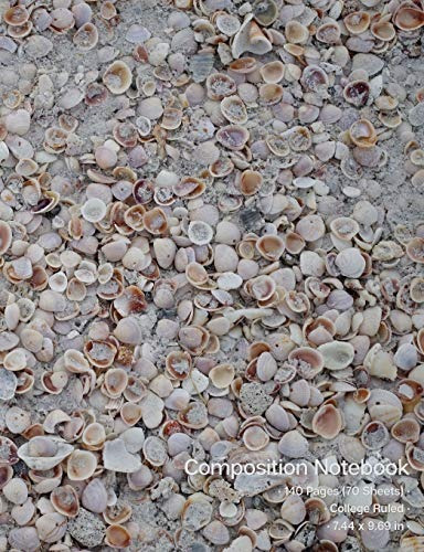 Composition Notebook Florida Gulf Coast Seashells; Nature Ph