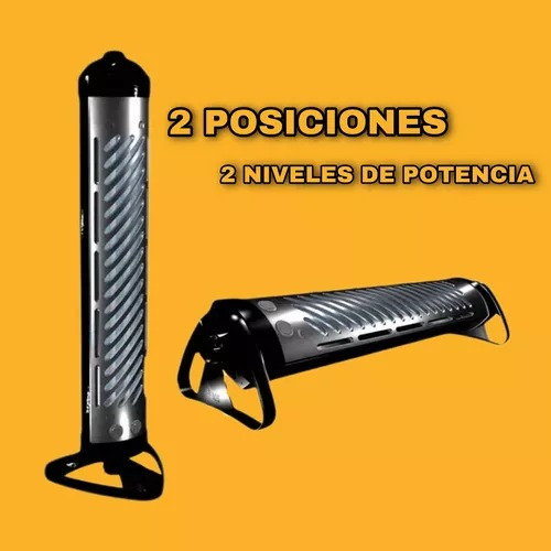 Imagen 2 de 5 de Estufa Cuarzo Star Trak 2 Velas 1200w Vertical / Horizontal