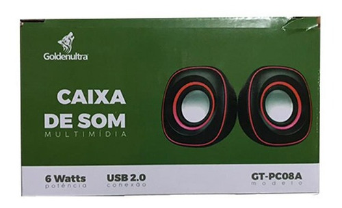 Imagem 1 de 1 de Caixa De Som Goldenultra - Gt-pc08a - 3210