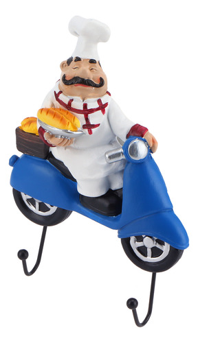 Colgador Autoadhesivo Con Forma De Figura De Chef Con Dibujo