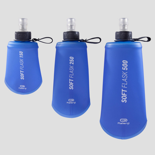Bidón Trail Running Azul Flexible 500 ml Kalenji